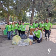 Azione di cleanup in villa Comunale ad Andria