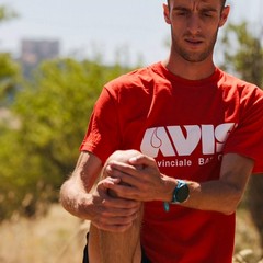L'atleta Francesco Fortunato per AVIS Provinciale BAT