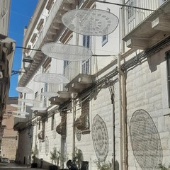 Mandala installati nel cuore del centro storico di Andria, realizzati dall'associazione In&Young