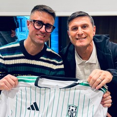 Francesco Casiero e Javier Zanetti