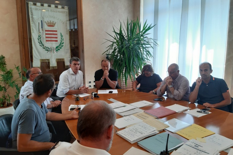 conferenza stampa sindaco di Barletta