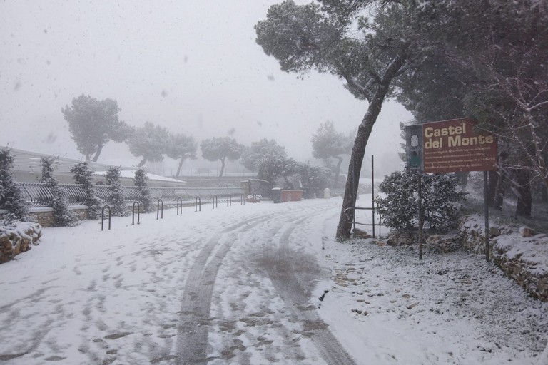 Neve sulla Murgia andriese