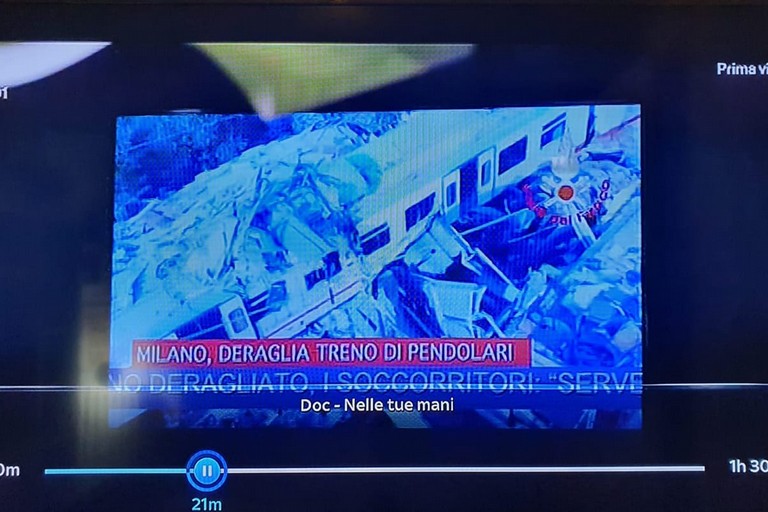 Immagini disastro ferroviario
