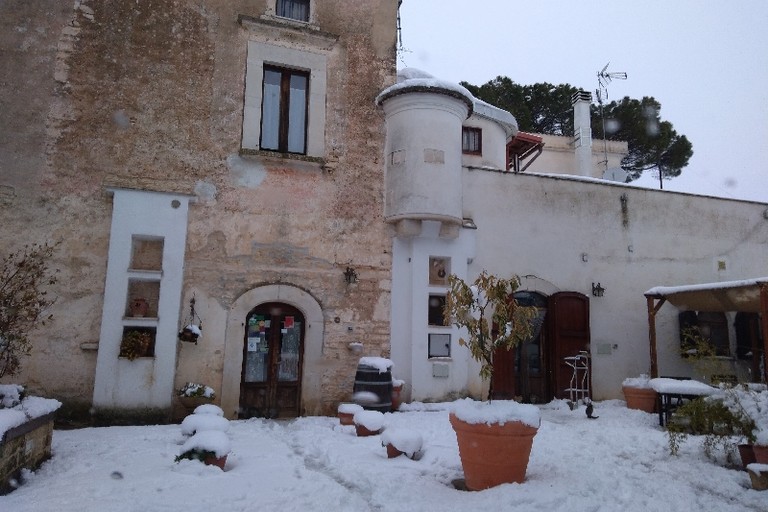 Agriturismo innevato