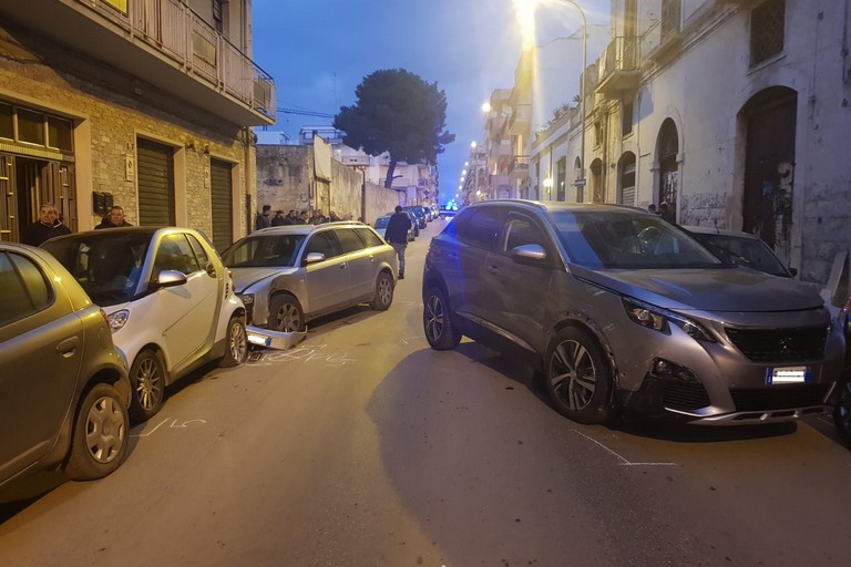 incidente stradale nel centro cittadino