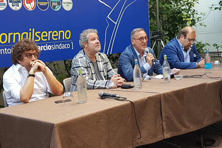 Conferenza stampa di presentazione del candidato sindaco Antonio Scamarcio. <span>Foto Antonio D'Oria</span>