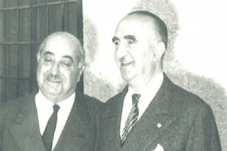 da sx il sen. Onofrio Jannuzzi con il dottor Giuseppe Marano. <span>Foto Fondazione Porta di Sant'Andrea</span>