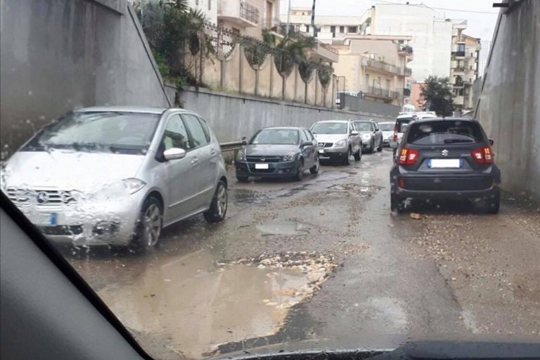 Allagamento in via Bisceglie