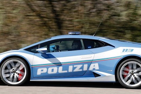 Lamborghini della Polizia Stradale