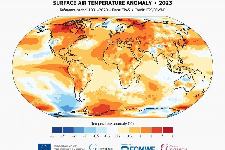 Crisi climatica: il 2023 l'anno più caldo mai registrato