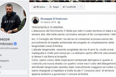 il post della controversia
