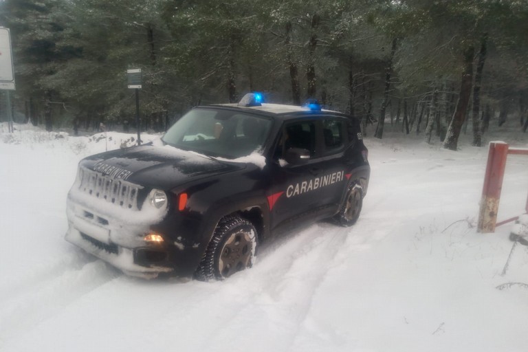 carabinieri forestali per l'emergenza maltempo