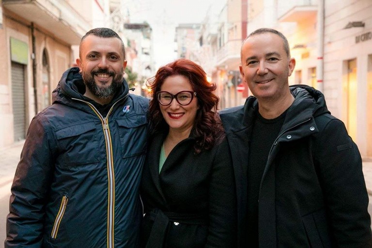 da sx Giuseppe D'Ambrioso, Grazia Di Bari e Michele Coratella