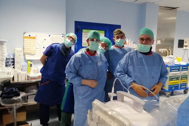 equipe medico chirurgica dell'ospedale Bonomo di Andria