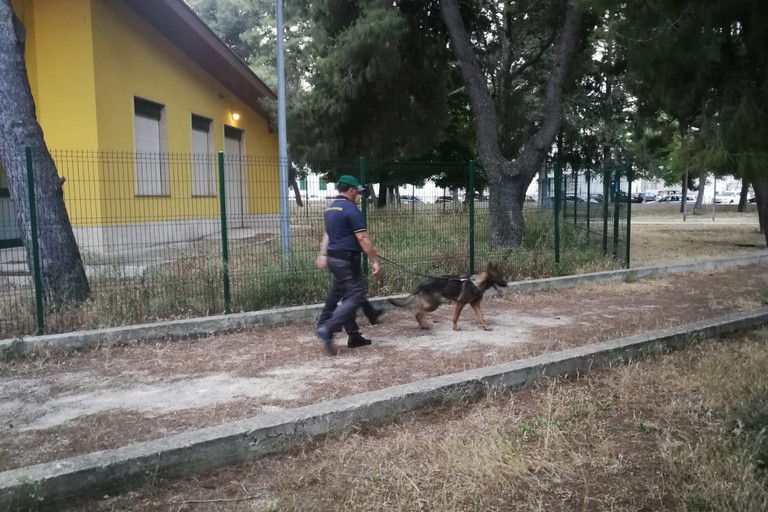 Blitz antidroga all'interno della villa comunale