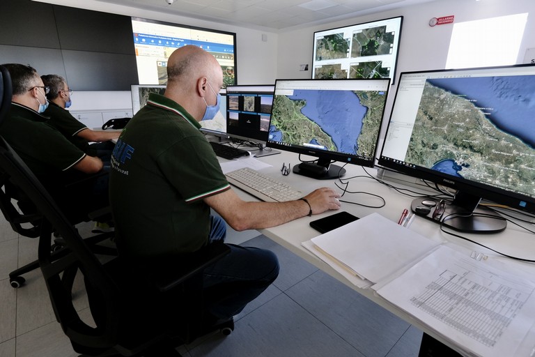 sala operativa della Protezione civile