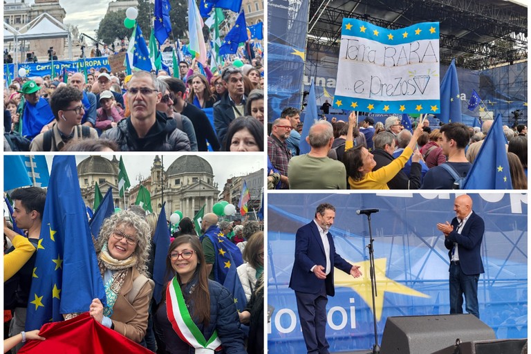 manifestazione a sostegno dell'Europa