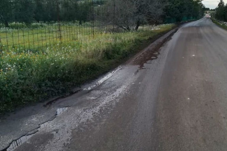 sversamento di acque reflue in via vecchia spinazzola