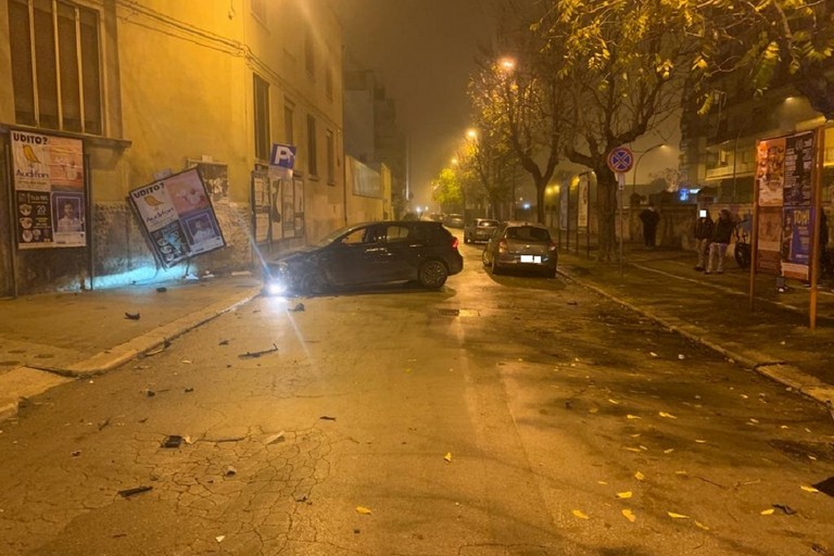 incidente stradale in via Vaccina