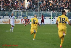 Cavese - Fidelis Andria 2-3: gli azzurri festeggiano la Lega Pro