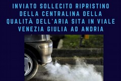 3place sollecita il ripristino della centralina della qualità dell'aria di Viale Venezia Giulia ad Andria