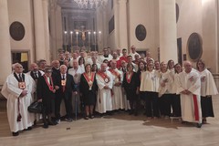 Cerimonia della vestizione di tre nuovi soci della Pia Associazione Crociferi di Andria