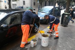 Ad Andria segnaletica stradale e acrobazie ....manuali