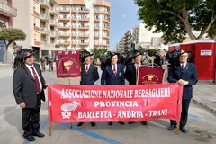 Delegazione andriese dell’Associazione Bersaglieri d’Italia al raduno nazionale dei fanti piumati