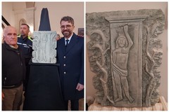 Una scultura raffigurante San Sebastiano donata al Comandante della Polizia Locale Capogna