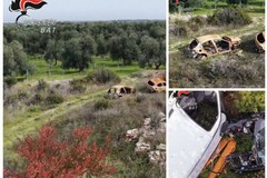 Auto rubate ad Andria, ritrovate le carcasse cannibalizzate