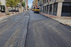Bitumazione strade di Andria: rifatto l'asfalto di via Duca di Genova