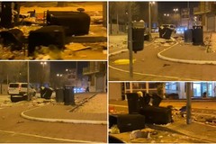 Battaglia la notte di Capodanno al quartiere Europa: rifiuti e danneggiamenti lungo via Ospedaletto