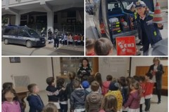 I bambini della Scuola dell’infanzia “Crescere Insieme” visitano il Comado di Polizia Locale di Andria