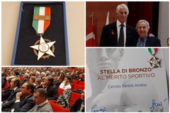 Prestigioso riconoscimento: Stella al merito sportivo al Circolo Tennis Andria