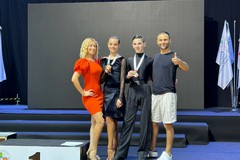 Francesco Pistillo e Federica Lorizzo medaglia di bronzo ai campionati italiani Fidesm di danza sportiva