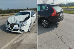 Incidente sulla Sp 2 ad Andria in direzione Corato: coinvolte due auto