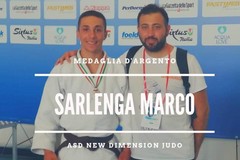 Medaglia d'argento per l'atleta andriese Mario Sarlenga della New Dimension Judo