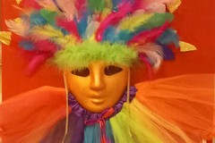 “La maschera di Carnevale”: l’opera dell’artista andriese Martha Liana Suarez sbarca a Dubai Art Expo