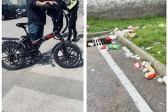 Multe per abbandono di rifiuti nel parcheggio del supermercato in via Trani