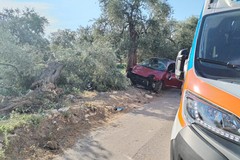 Auto si ribalta: in codice rosso al Bonomo di Andria una giovane donna