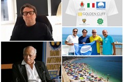 Bandiera blu 2022 Bisceglie: gli imprenditori Felice Gemiti ed il Conte Onofrio Spagnoletti Zeuli donano le t-shirt celebrative