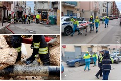 Volontari anche da Andria per l’evacuazione di molti residenti in via Canne, a Barletta per una fuga di gas