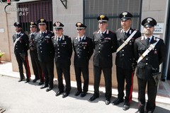 Il Generale dei Carabinieri Del Monaco in visita alle Caserme di Minervino e Spinazzola