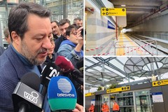 Il ministro Matteo Salvini ad Andria per il sopralluogo tecnico alla nuova stazione centrale