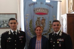 Carabinieri di Andria, a Palazzo di Città il saluto del Sindaco al Maggiore Montalto e al nuovo Comandante Apollo