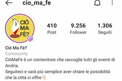 Cresce il progetto andriese "CiòMaFè", la pagina Instagram per tutti gli eventi in città