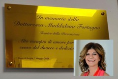 L'ASL Bari ricorda la dottoressa andriese Maddalena Fortugno con una targa