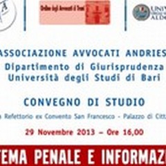 Sistema Penale e informazione: convegno di studio ad Andria