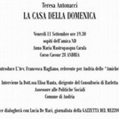 Salotto letterario delle "Amiche ": La casa della domenica