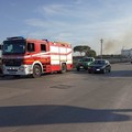 Vasto incendio su via Trani: al lavoro squadre dei Vigili del Fuoco
